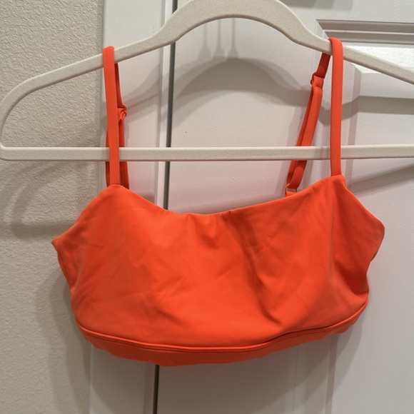 Cara Loren Active Wear Fluorescent Orange Strapped Bandeau Bra Small - Picture 5 of 8